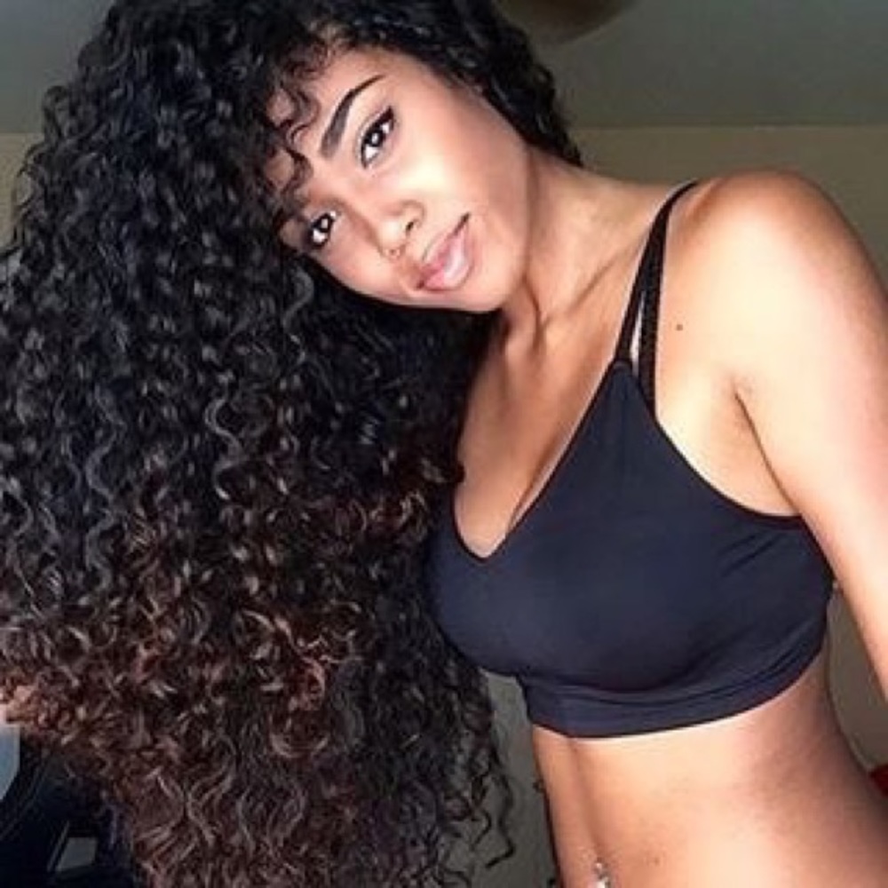 100% human virgin hair(kinky curly)